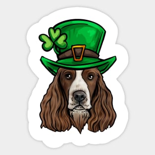 St Patricks Day English Springer Spaniel Sticker